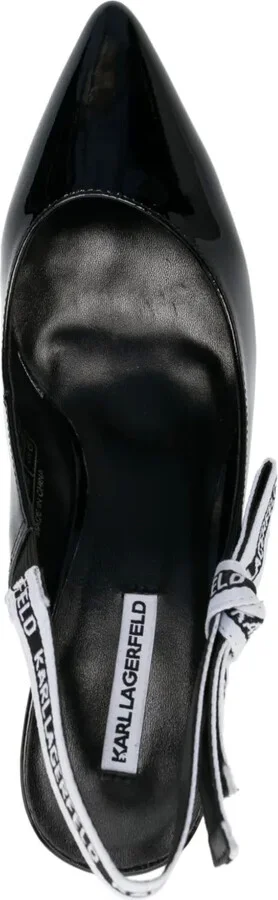 75mm Logo-Strap Leather Pumps - Image 4
