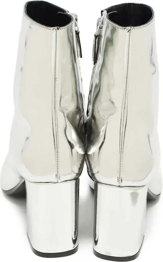 75mm Metallic Ankle Boots - Image 3