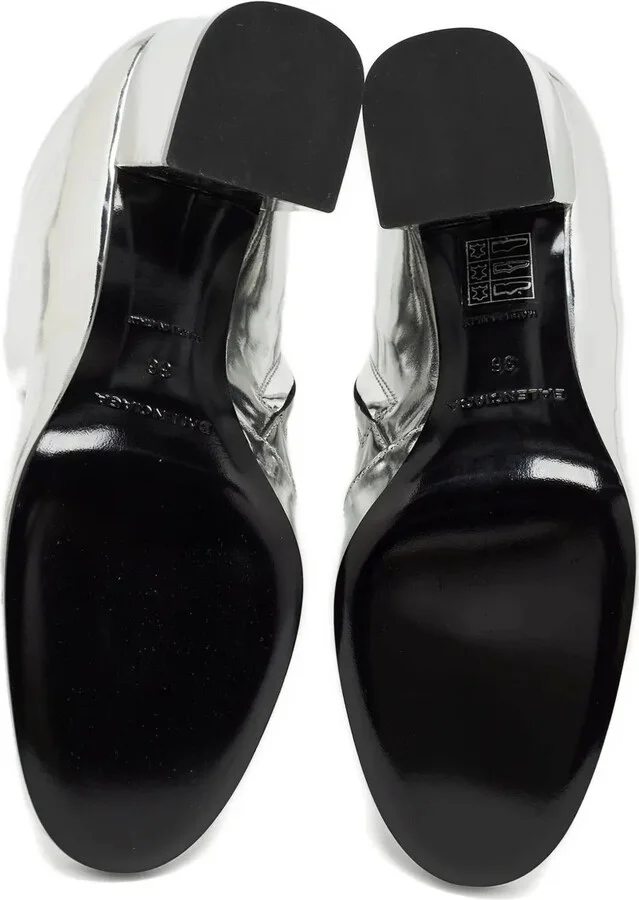 75mm Metallic Ankle Boots - Image 4