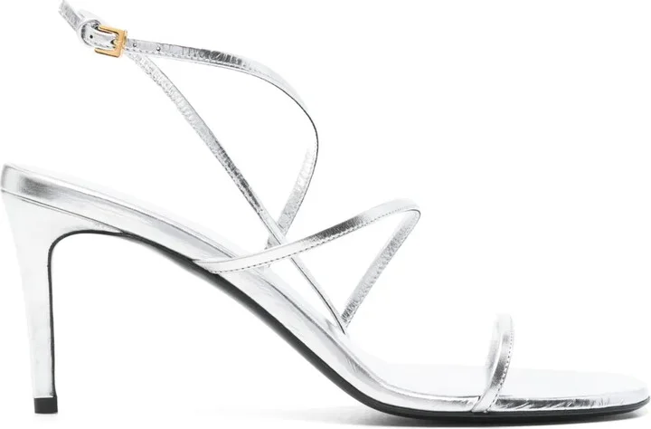 75mm Metallic-Effect Sandals