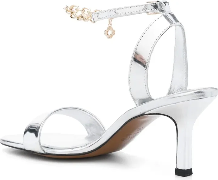 75mm Mirror-Effect Leather Sandals - Image 3