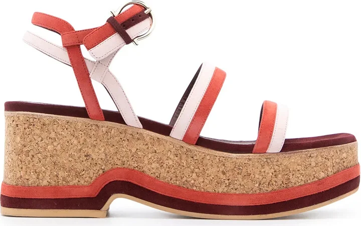 75mm Mysen wedge sandals