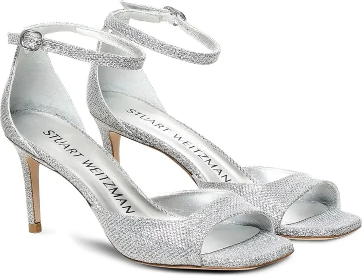 75mm Nudistia glitter square-toe sandals - Image 2
