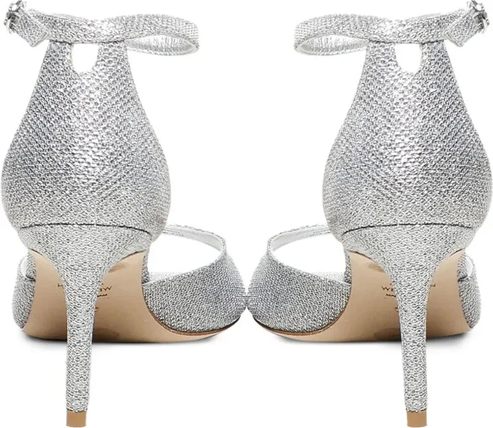 75mm Nudistia glitter square-toe sandals - Image 4