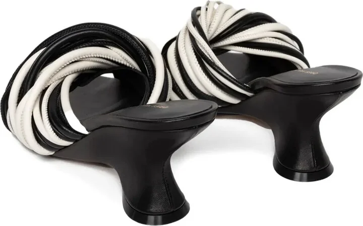 75mm Open-Toe Leather Sandals - Image 3
