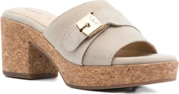 75mm Ophelia buckle-detail cork platform sandals - Image 2