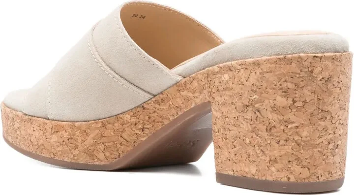 75mm Ophelia buckle-detail cork platform sandals - Image 3