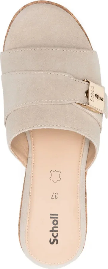 75mm Ophelia buckle-detail cork platform sandals - Image 4