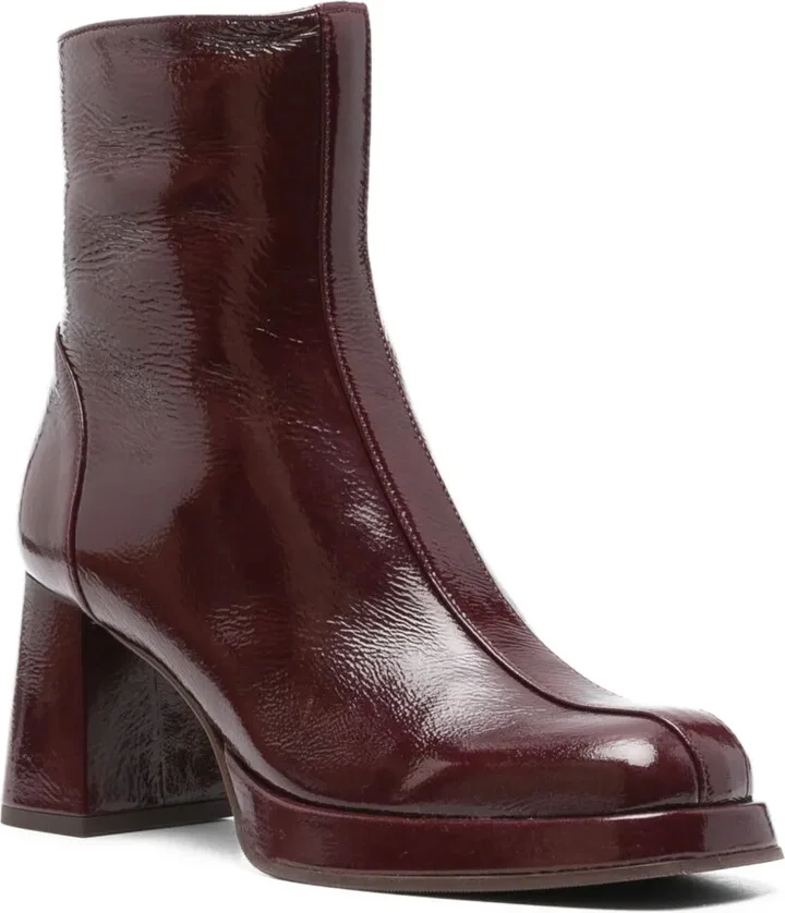 75mm Patent-Leather Block-Heel Boots - Image 2
