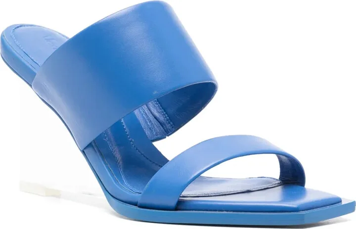 75mm Platform Leather Sandals - Image 2