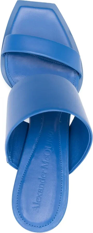 75mm Platform Leather Sandals - Image 4