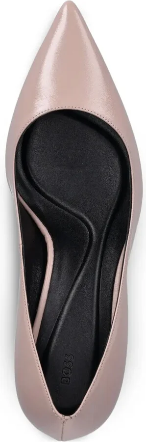 75mm Pointed-Toe Leather Heeled Pumps - Image 3