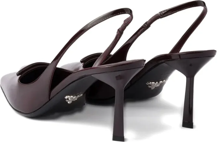 75mm Pointed Toe Slingback Pumps - Image 3