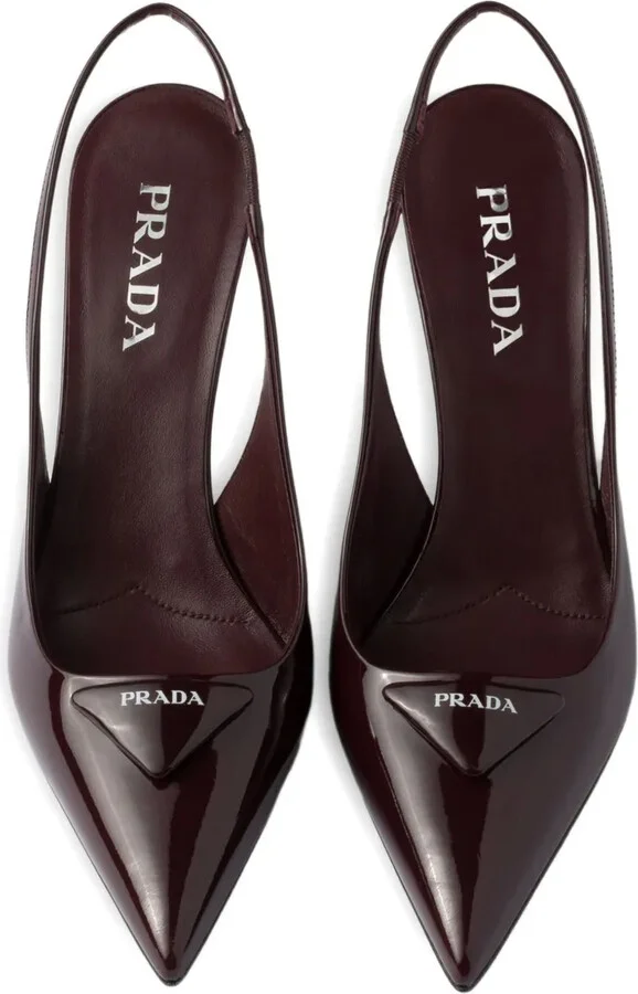 75mm Pointed Toe Slingback Pumps - Image 4