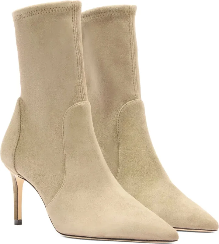 75MM pointed-toe sock boots - Image 2