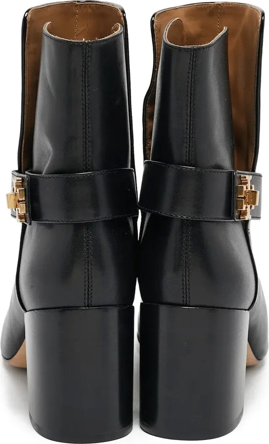 75mm Pre-Owned Block-Heeled Ankle Boots - Image 3