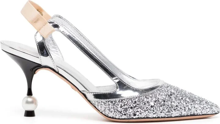 75mm Rhinestone-Embellished Pumps