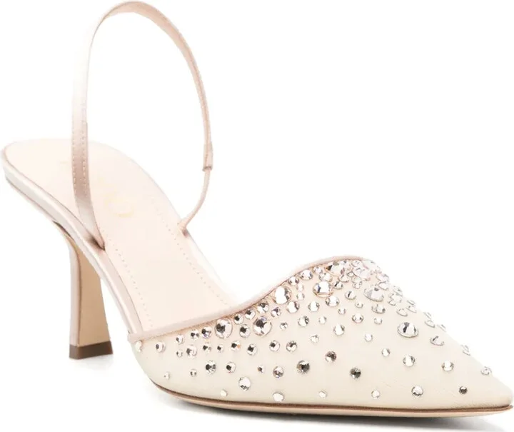 75mm Rhinestone-Embellished Slingback Pumps - Image 2
