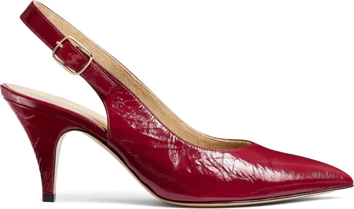 75mm River slingback pumps