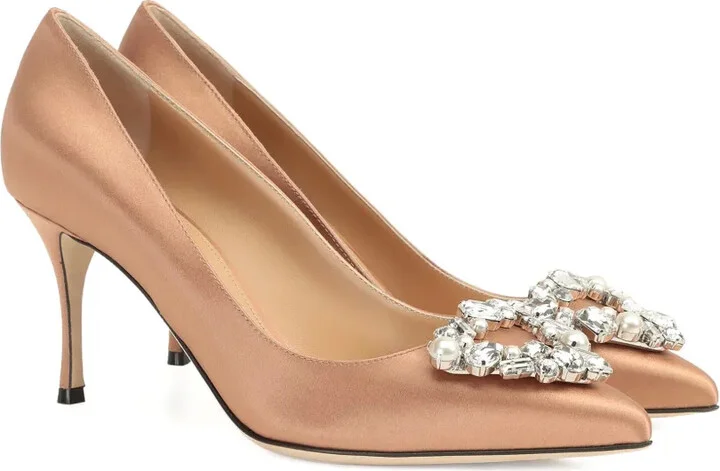 75mm Satin-Finish Pumps - Image 2