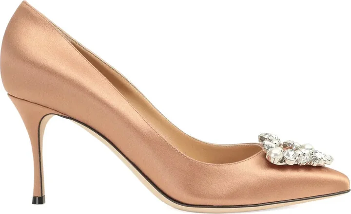 75mm Satin-Finish Pumps