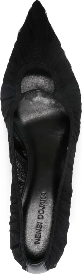 75mm Sculpted-Heel Tulle Pumps - Image 4
