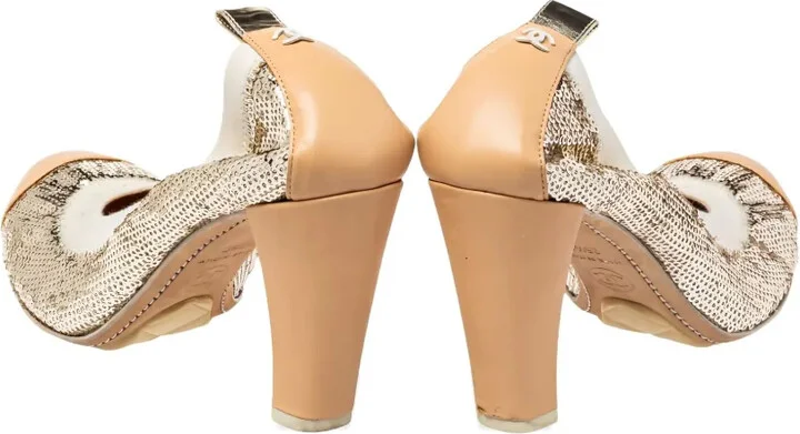 75mm Sequin-Embellished Pumps - Image 3