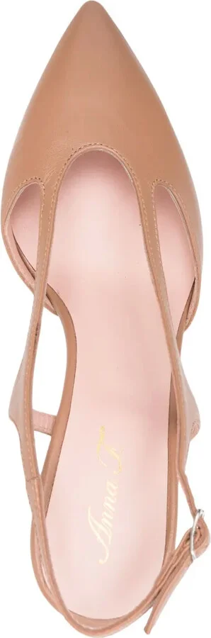 75mm Slingback Leather Pumps - Image 4
