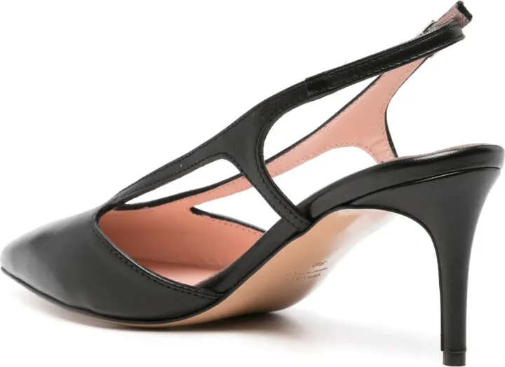 75mm Slingback Leather Pumps - Image 3