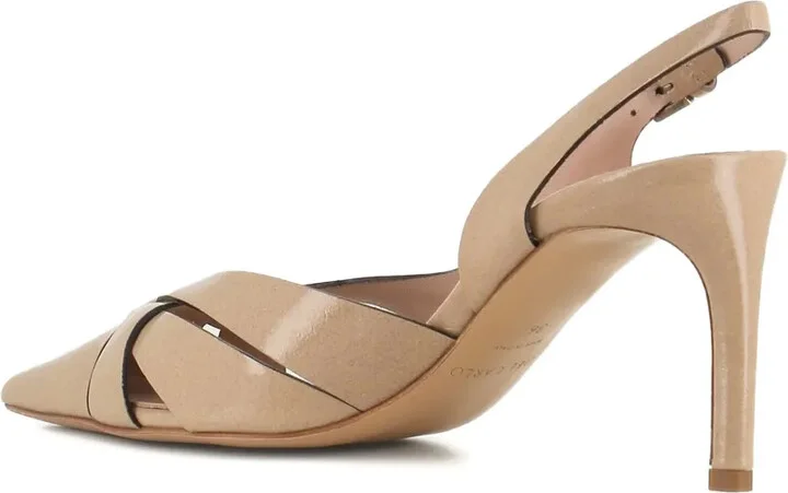 75mm Slingback Leather Pumps - Image 3