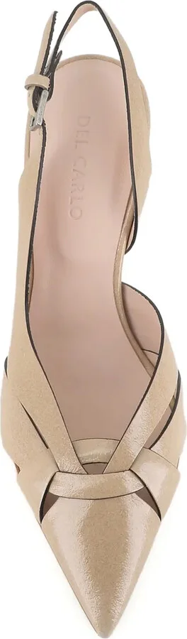 75mm Slingback Leather Pumps - Image 4