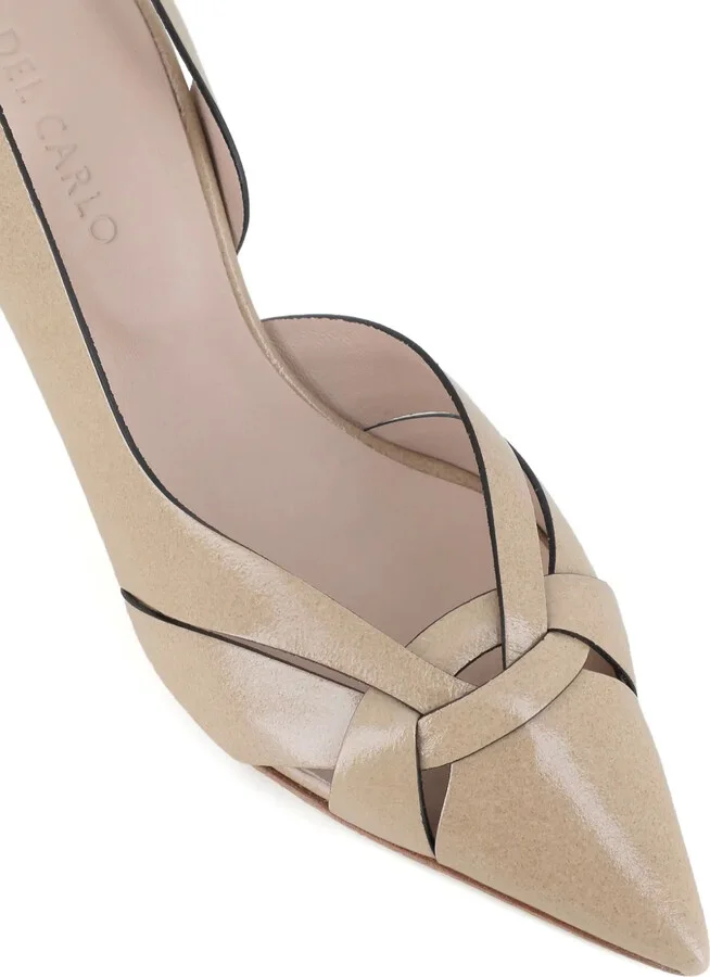 75mm Slingback Leather Pumps - Image 5