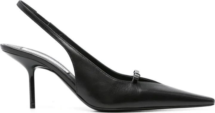 75mm Slingback Pointed-Toe Pumps