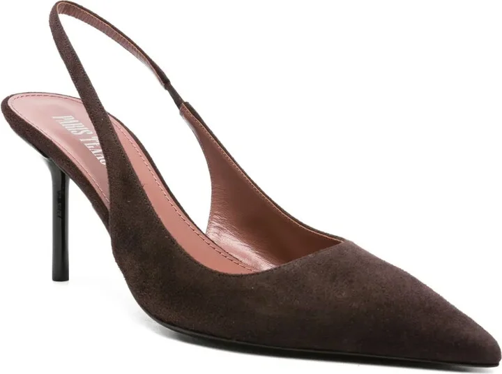 75mm Slingback Pointed-Toe Sandals - Image 2
