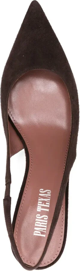 75mm Slingback Pointed-Toe Sandals - Image 4