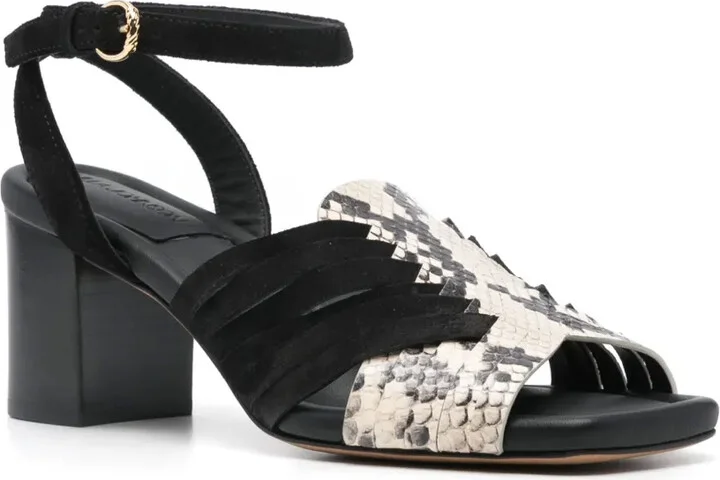 75mm Snake-Print Sandals - Image 2