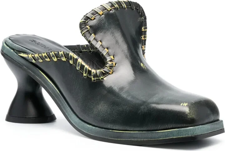 75mm Square-Toe Leather Mules - Image 2
