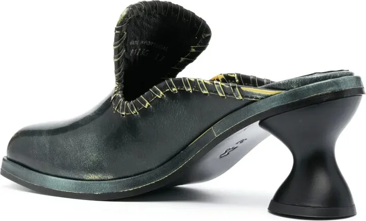 75mm Square-Toe Leather Mules - Image 3
