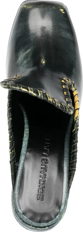 75mm Square-Toe Leather Mules - Image 4