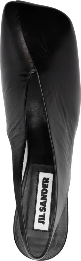 75mm Square-Toe Leather Pumps - Image 4