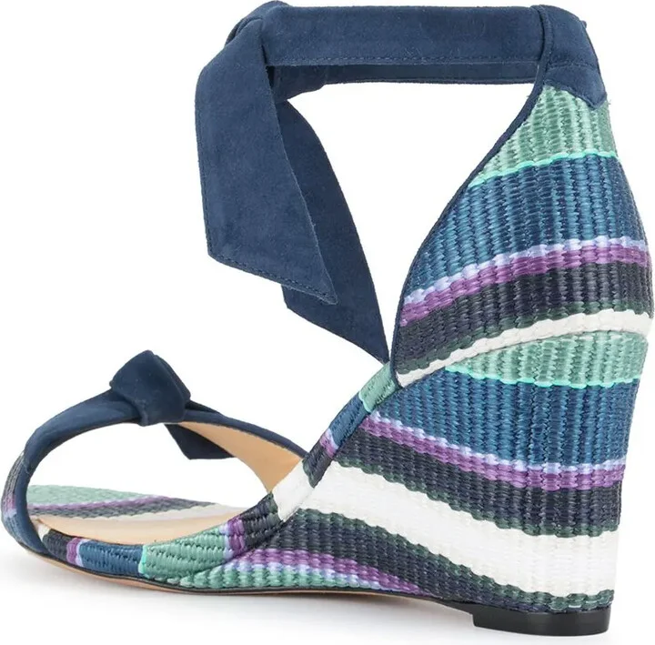 75mm Striped Wedge Sandals - Image 3