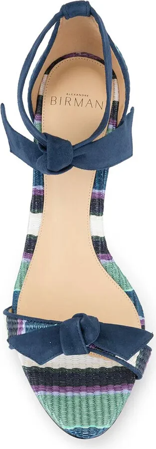 75mm Striped Wedge Sandals - Image 4