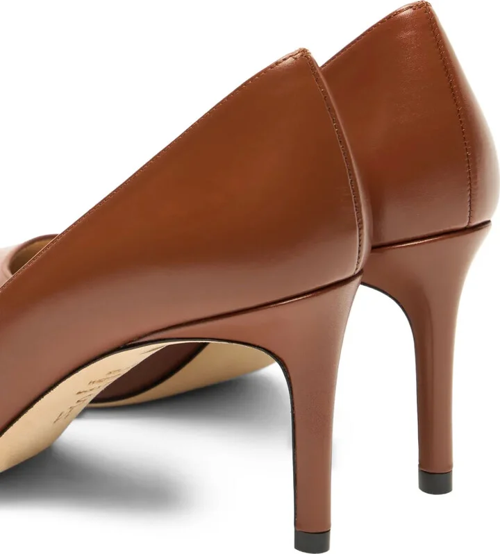 75mm Stuart Power 75 pointed-toe leather pumps - Image 4