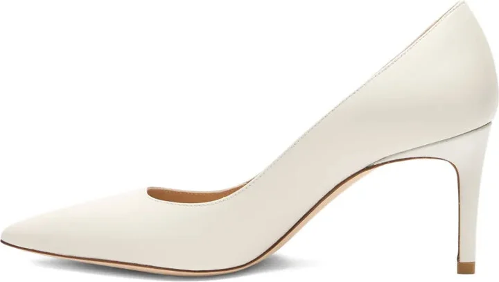 75mm Stuart Power pointed-toe leather pumps - Image 5