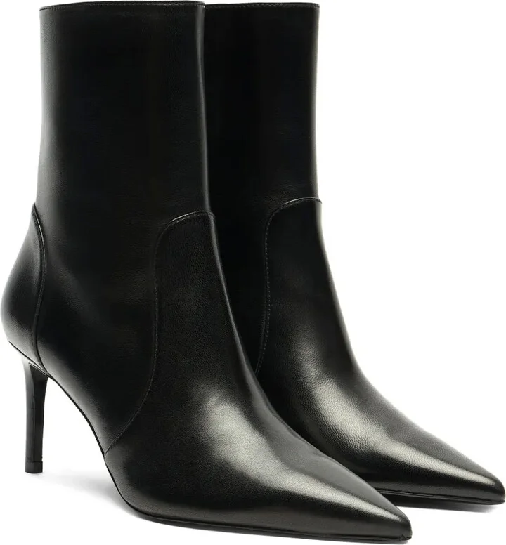 75mm Stuart Power zip-detail pointed-toe boots - Image 2