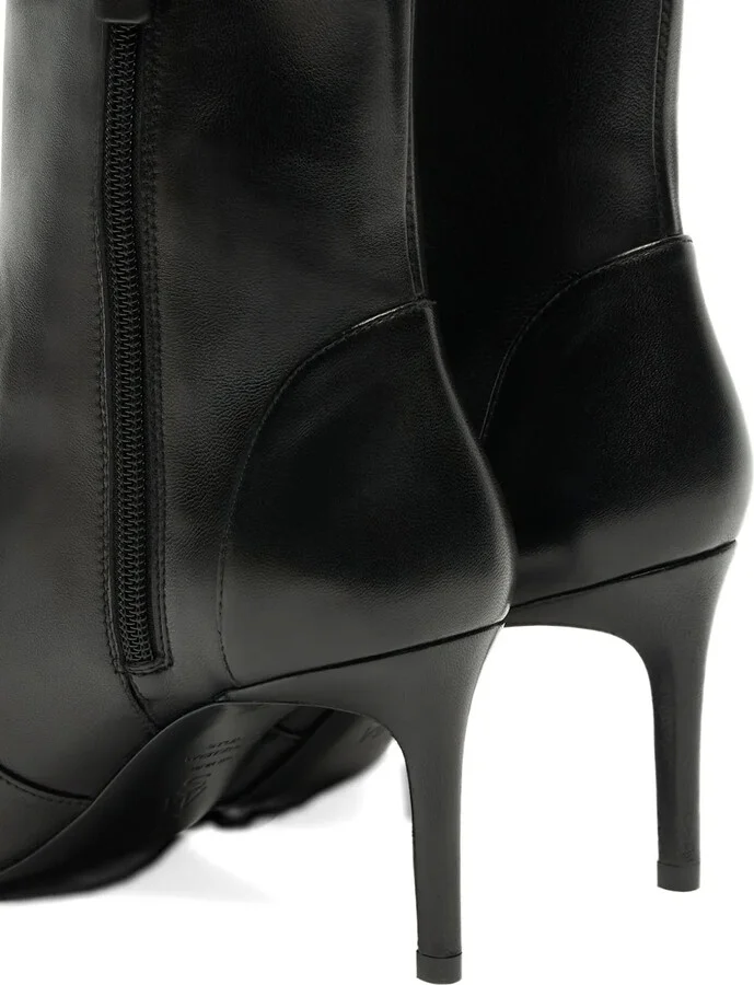 75mm Stuart Power zip-detail pointed-toe boots - Image 3