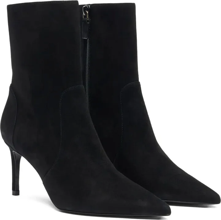 75mm Stuart Power zip-detail pointed-toe boots - Image 2