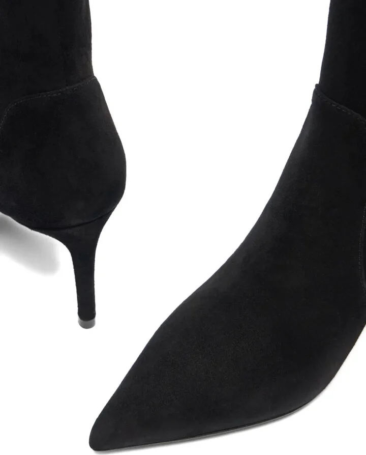 75mm Stuart Power zip-detail pointed-toe boots - Image 3