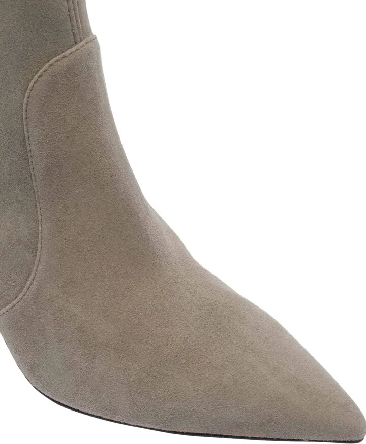 75mm Suede Heeled Boots - Image 4