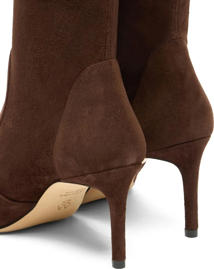 75MM suede pointed-toe knee-high boots - Image 4